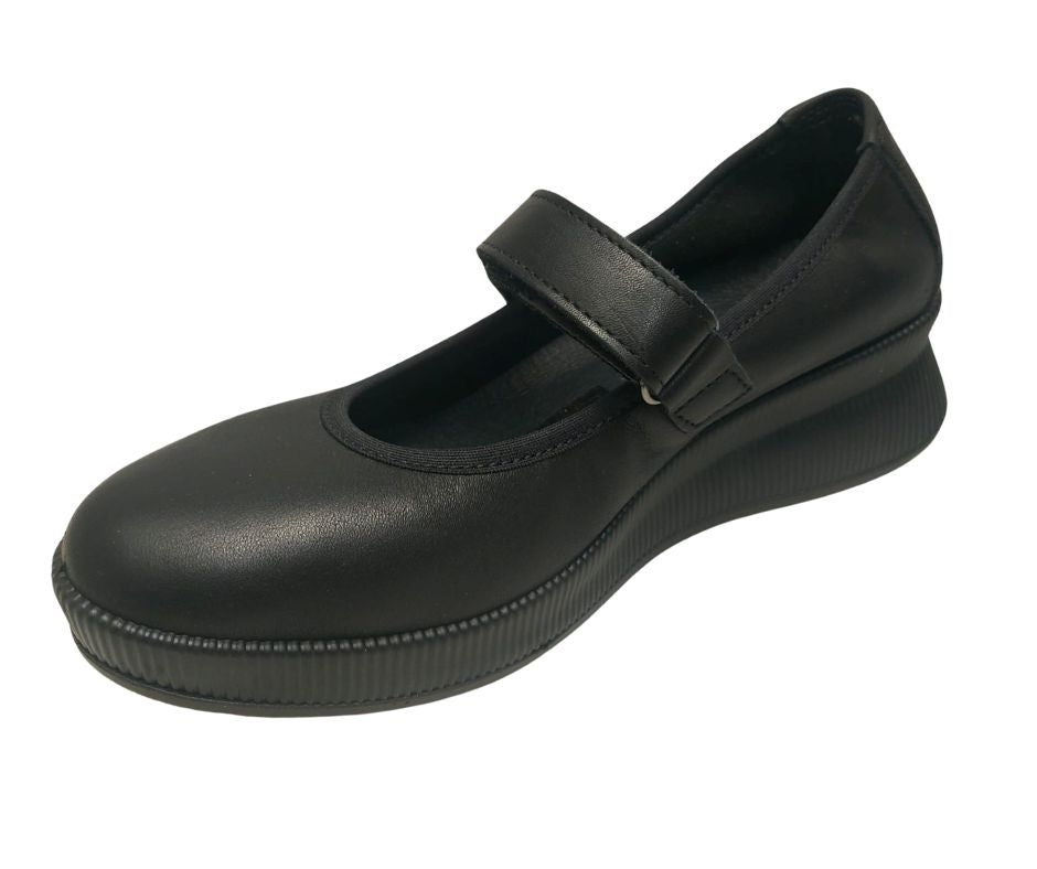 ENVAL SOFT 67820 NERO scarpa comoda con cinturino stretch