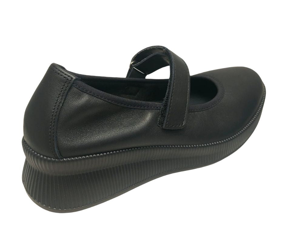 ENVAL SOFT 67820 NERO scarpa comoda con cinturino stretch