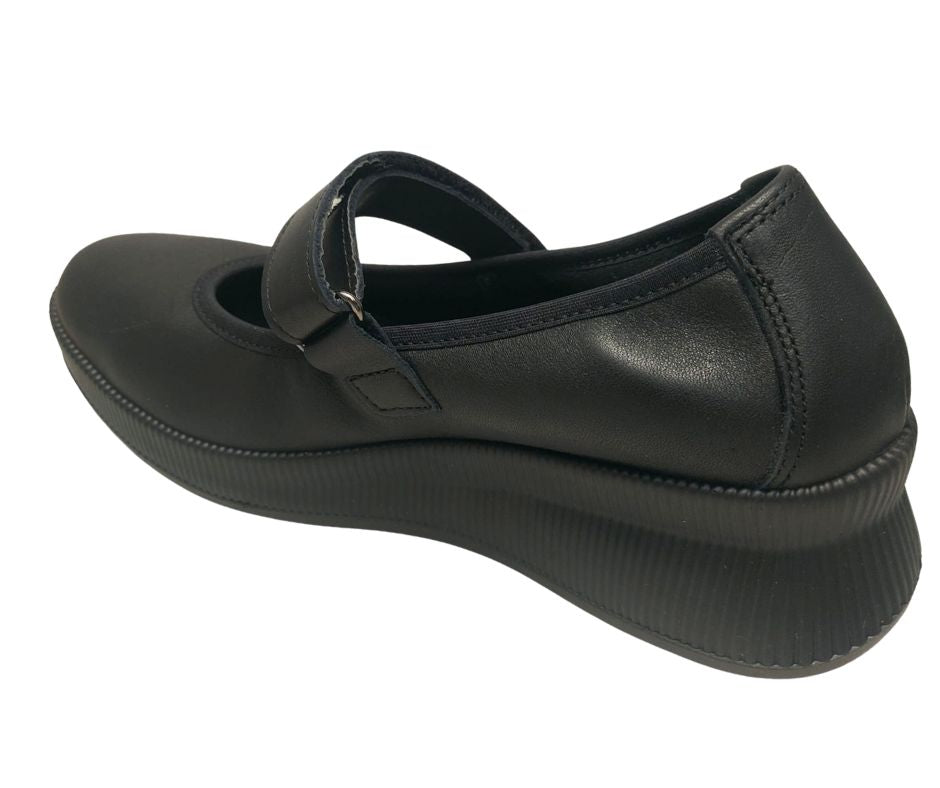 ENVAL SOFT 67820 NERO scarpa comoda con cinturino stretch