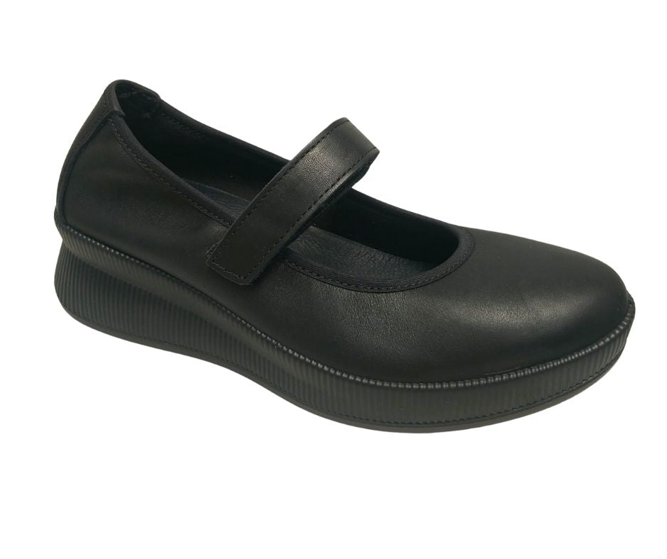 ENVAL SOFT 67820 NERO scarpa comoda con cinturino stretch