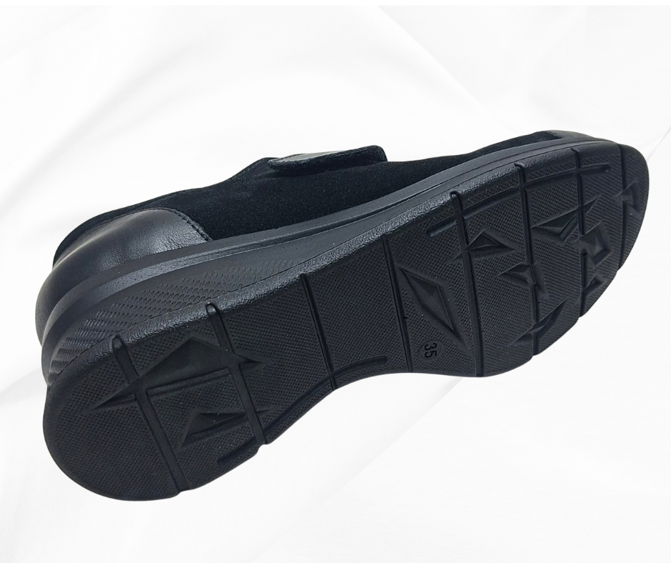 COMFORT CLASS 8104 NEGRO scarpa comoda donna con stretc predisposta per plantari Calzature Moda Comoda