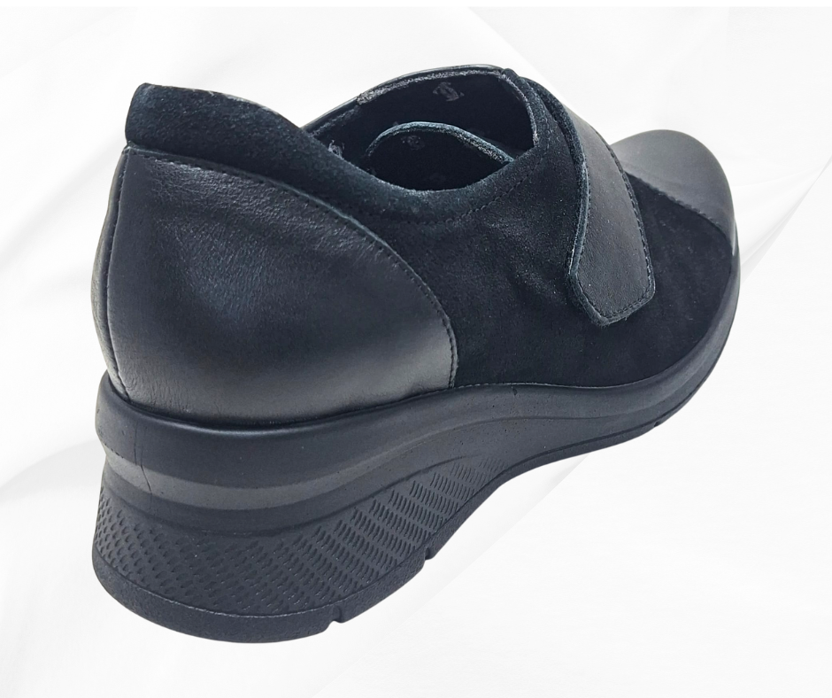 COMFORT CLASS 8104 NEGRO scarpa comoda donna con stretc predisposta per plantari Calzature Moda Comoda
