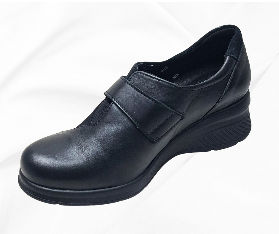 COMFORT CLASS 8104 NEGRO scarpa comoda donna con stretc predisposta per plantari Calzature Moda Comoda