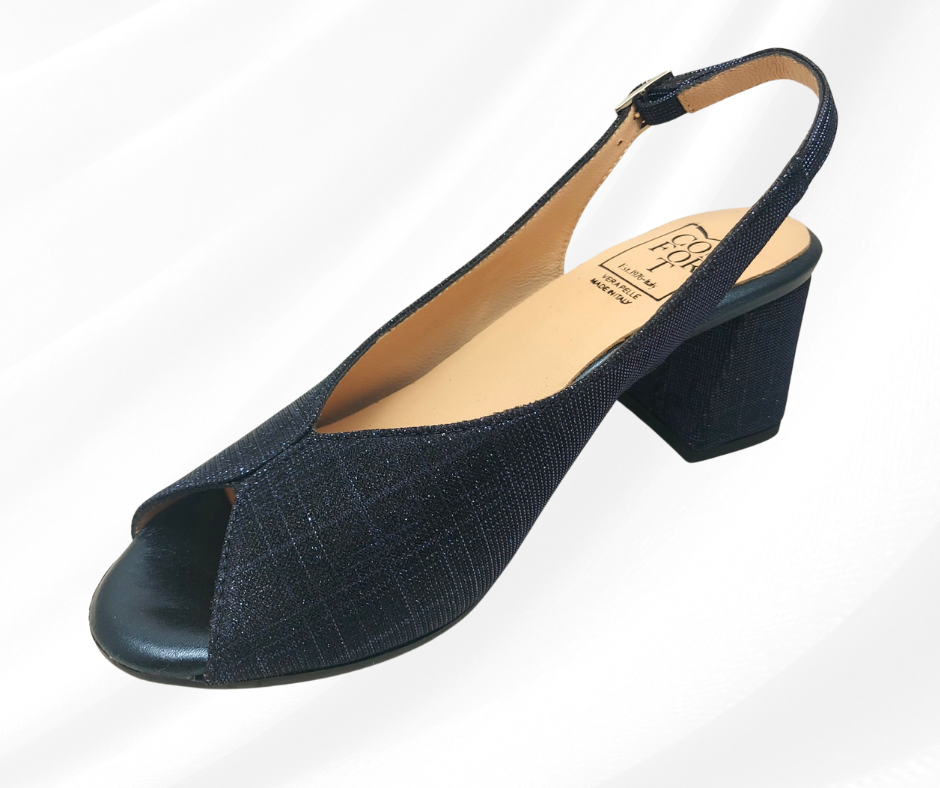 CONFORT 8502 BLU GAL sandalo donna con tacco