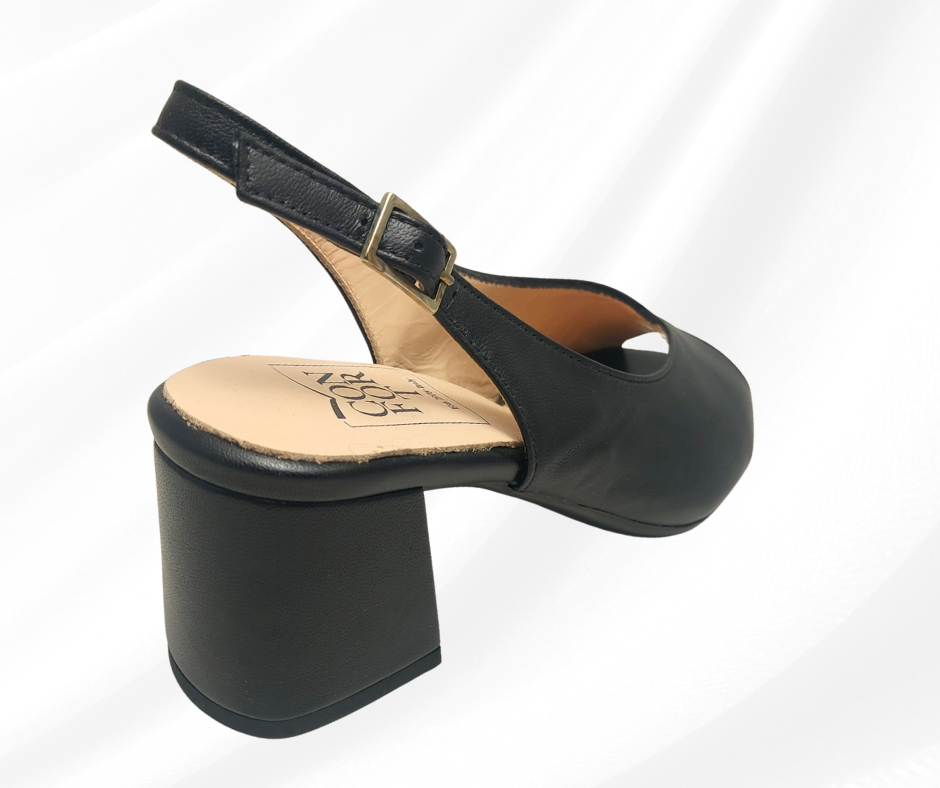 CONFORT 8502 NERO sandalo donna con tacco