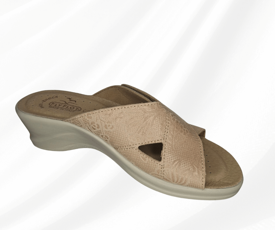 Ciabatta comoda donna Fly Flot colore beige 96 J80 F3 beige
