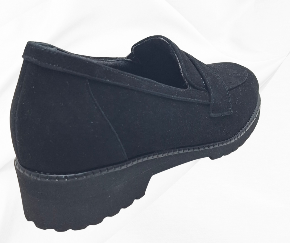 MARAL B012 CAMOSCIO NERO mocassino comodo predisposto per plantari