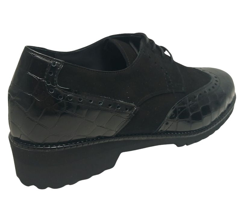 MARAL B039 NERO scarpa allacciata molto comoda predisposta per plantari