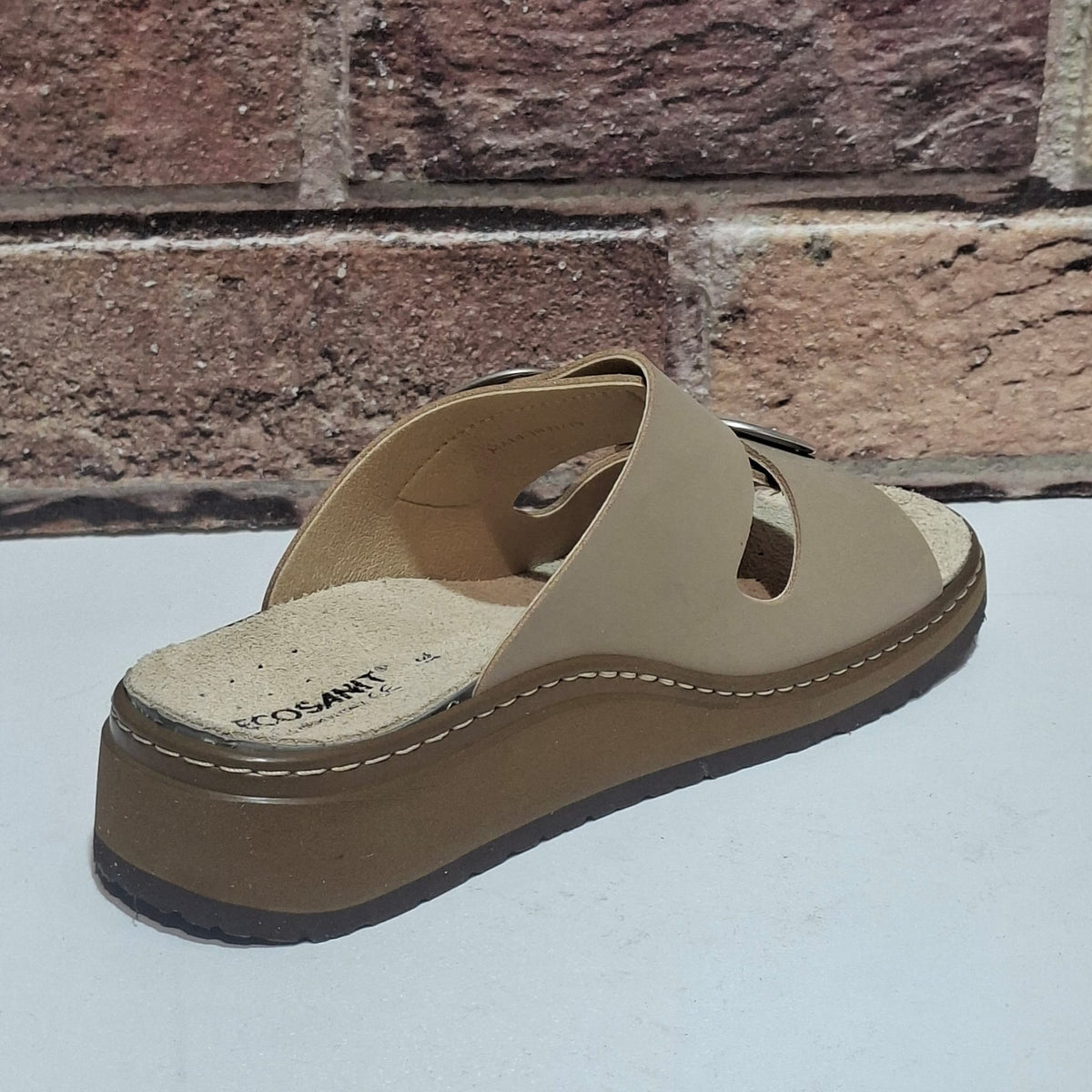 Ciabatta predisposta per plantari ECOSANIT COMFORT beige