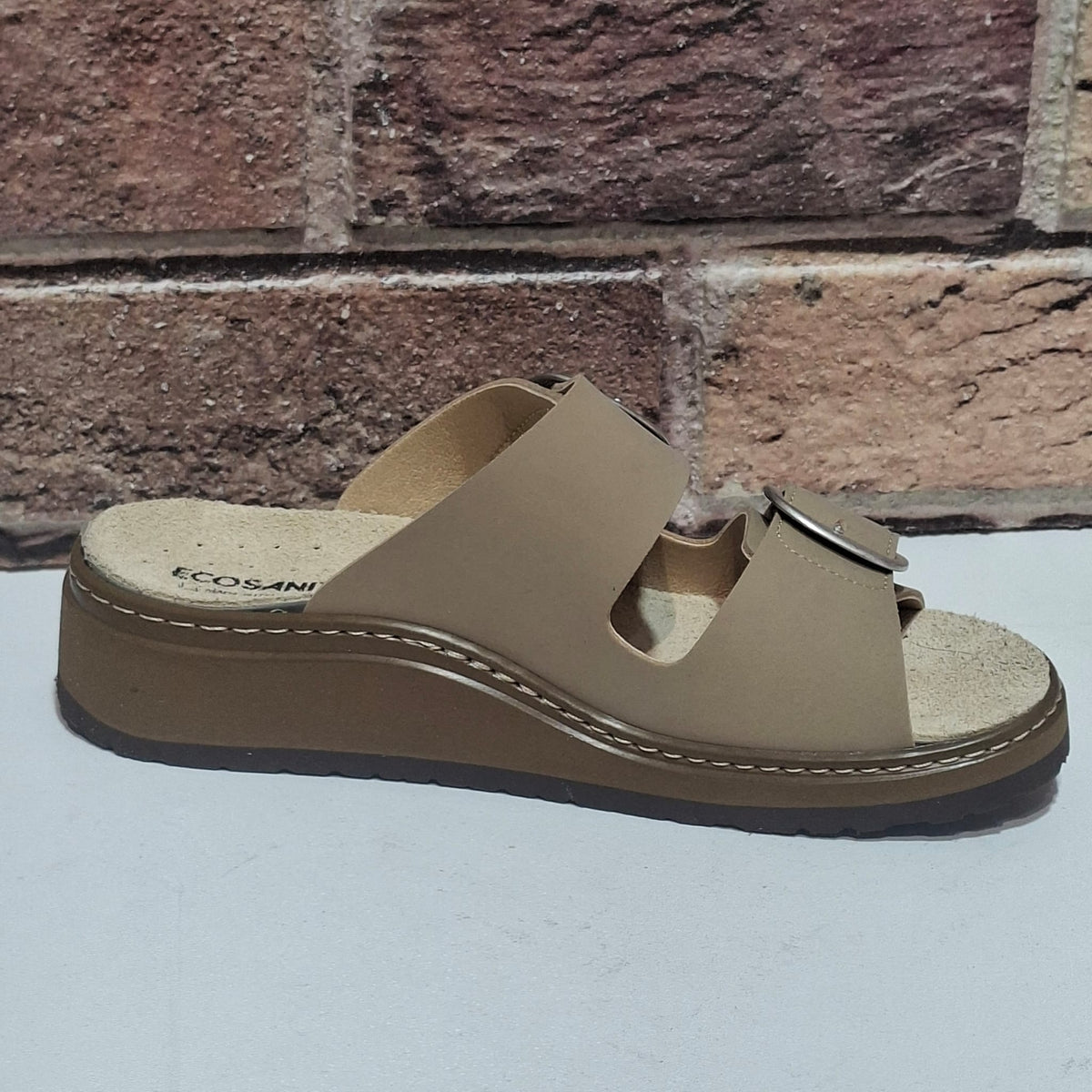 Ciabatta predisposta per plantari ECOSANIT COMFORT beige