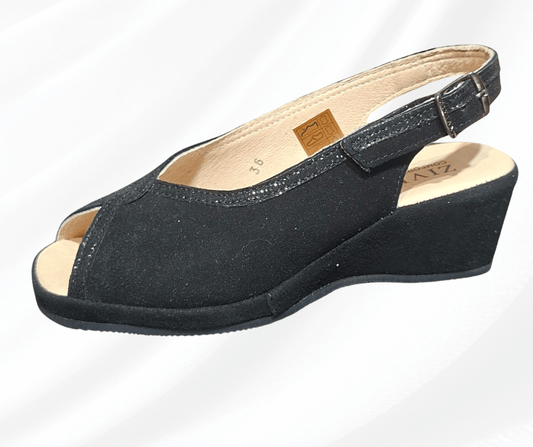 Sandalo comodo donna Ziviani 5009 nero
