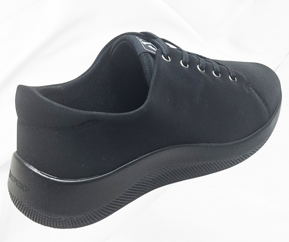 ARCOPEDICO DAINTREE BLACK scarpa ultramorbida con lacci