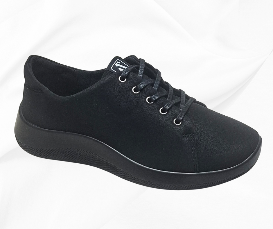 ARCOPEDICO DAINTREE BLACK scarpa ultramorbida con lacci