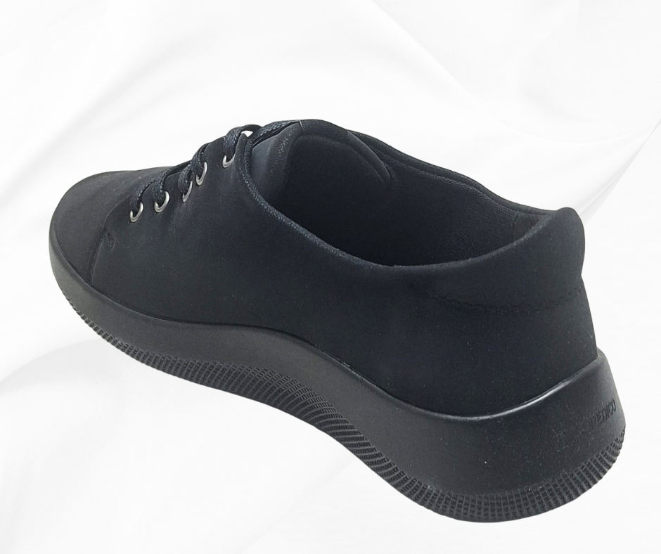 ARCOPEDICO DAINTREE BLACK scarpa ultramorbida con lacci
