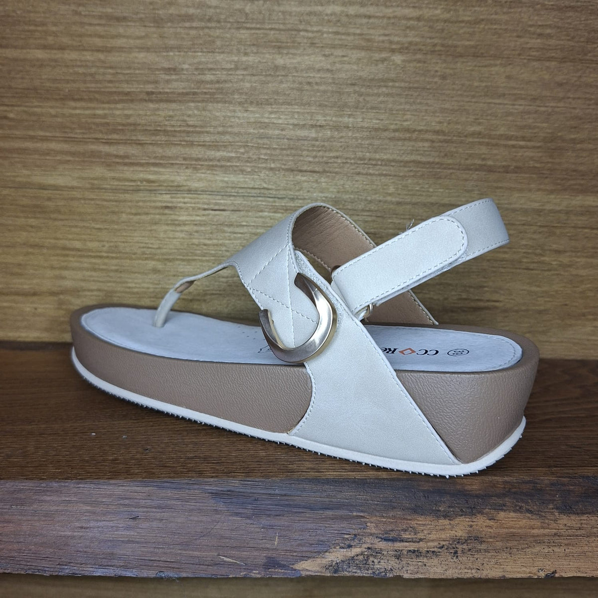 Infradito con cinturino CC Resort Fidel Beige