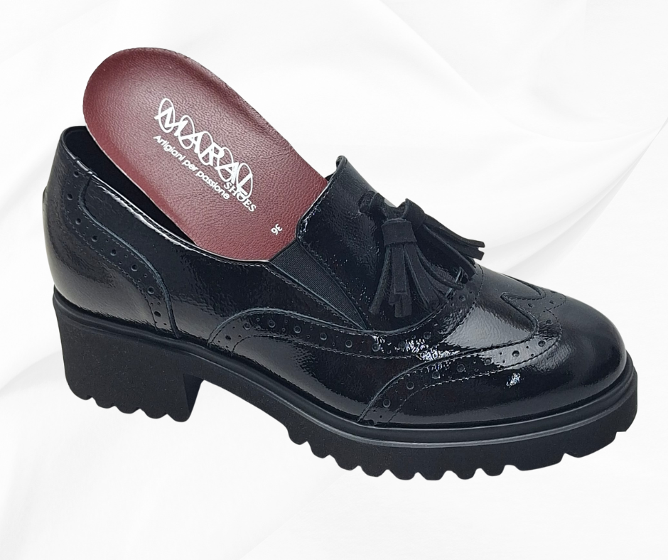 MARAL G020 NAPLAK NERO mocassino comodo predisposto per plantari