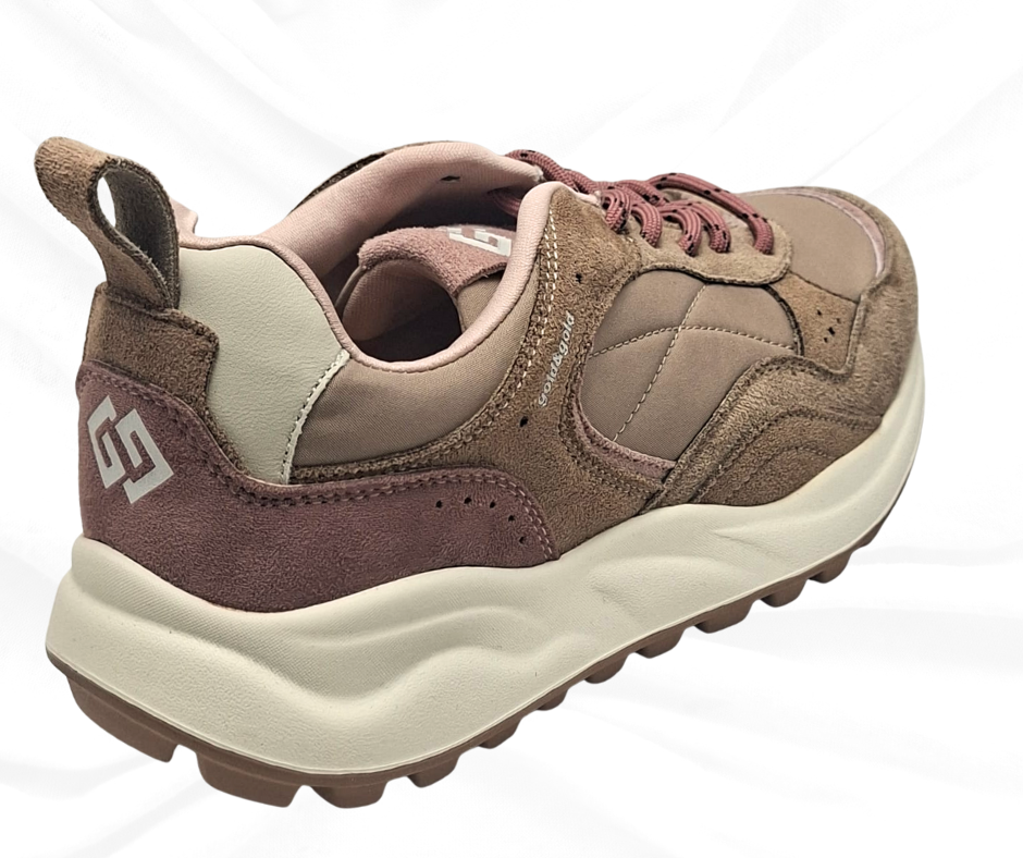 Gold&Gold GB1019 BROWN sneaker donna con lacci
