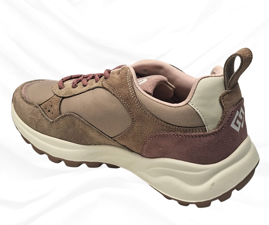 Gold&Gold GB1019 BROWN sneaker donna con lacci