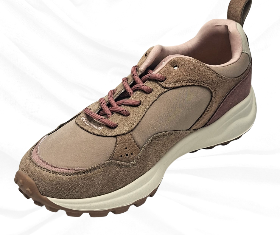 Gold&Gold GB1019 BROWN sneaker donna con lacci