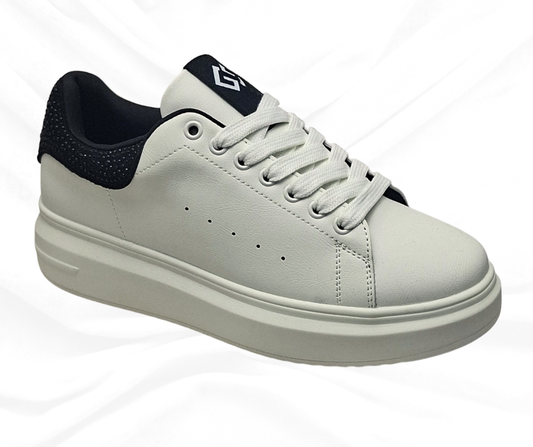 Gold&Gold GB875 BIANCO sneaker donna con lacci