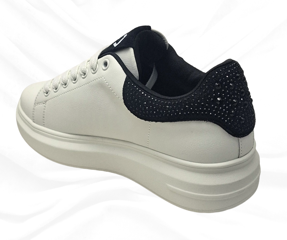 Gold&Gold GB875 BIANCO sneaker donna con lacci