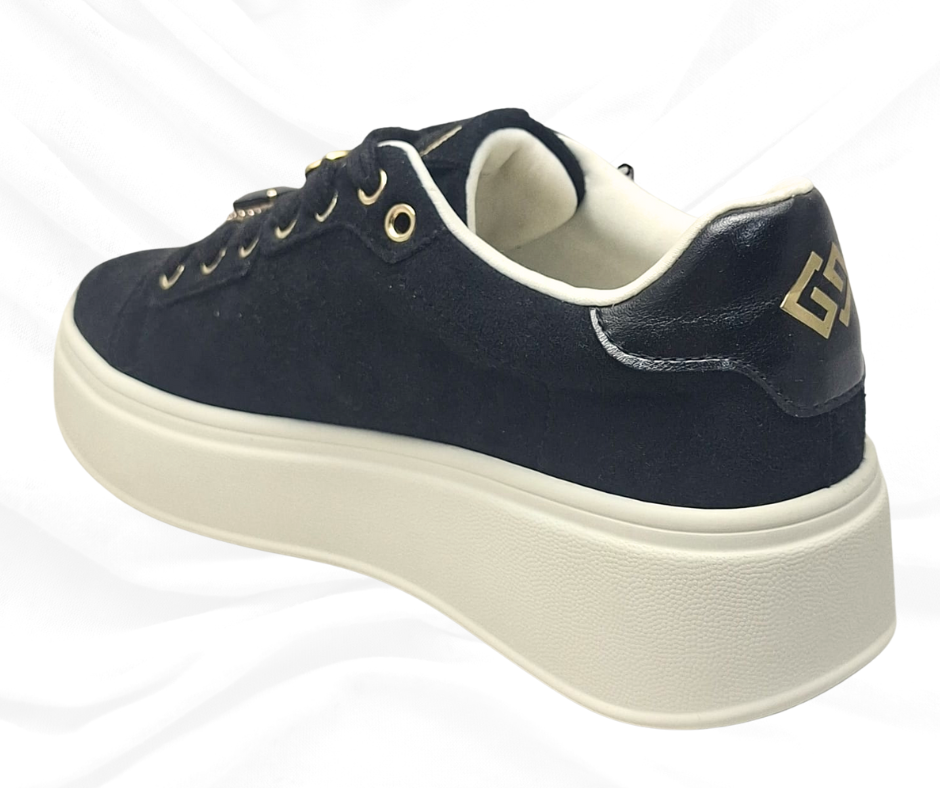 Gold&Gold GB879 NERO sneaker donna con lacci