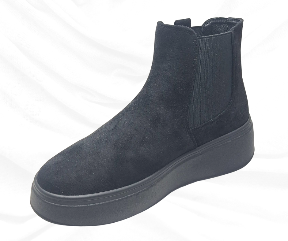 Gold&Gold GB880 NERO tronchetto comodo scamosciato