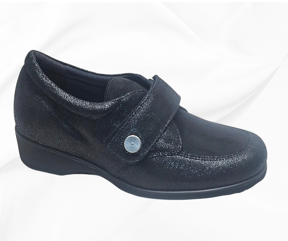 ECOSANIT GRAZIOSA NERO scarpa sanitari con stretch predisposta per plantari