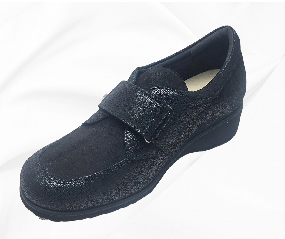 ECOSANIT GRAZIOSA NERO scarpa sanitari con stretch predisposta per plantari