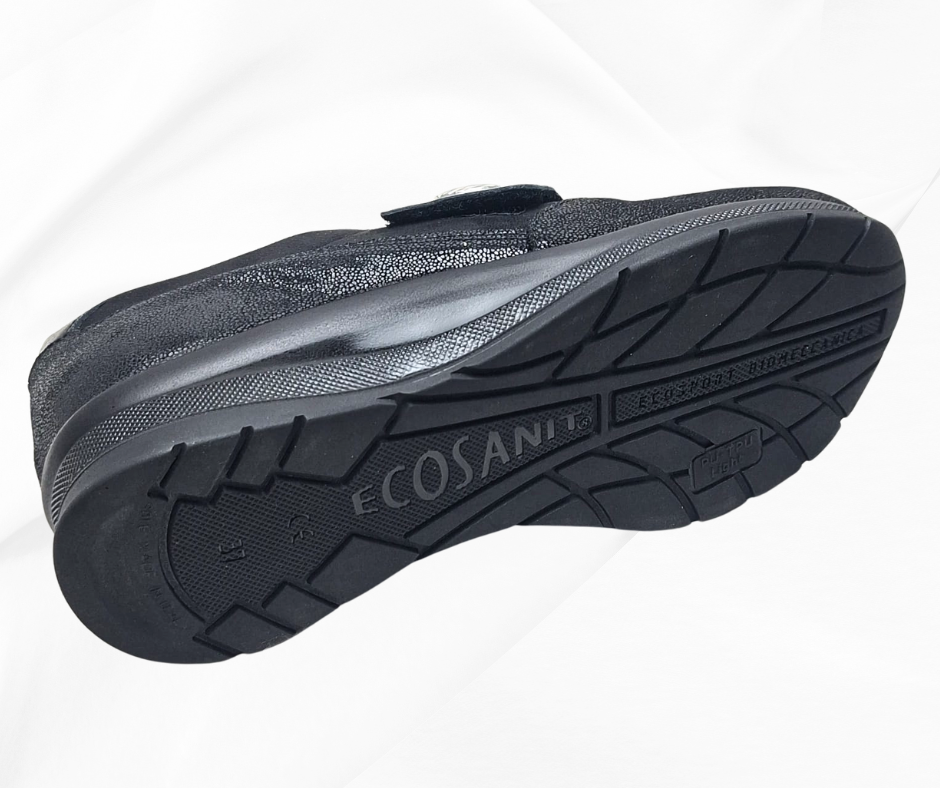 ECOSANIT INCANTO 2 NERO scarpa sanitaria con stretch predisposta per plantari