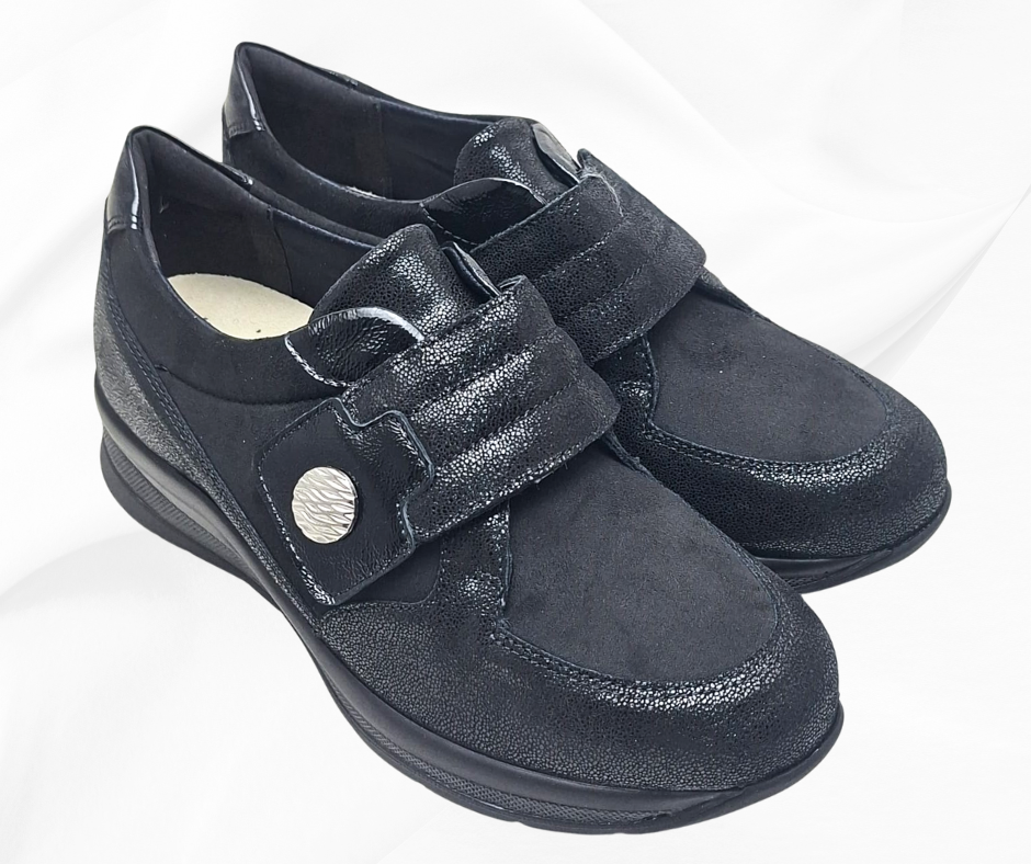 ECOSANIT INCANTO 2 NERO scarpa sanitaria con stretch predisposta per plantari