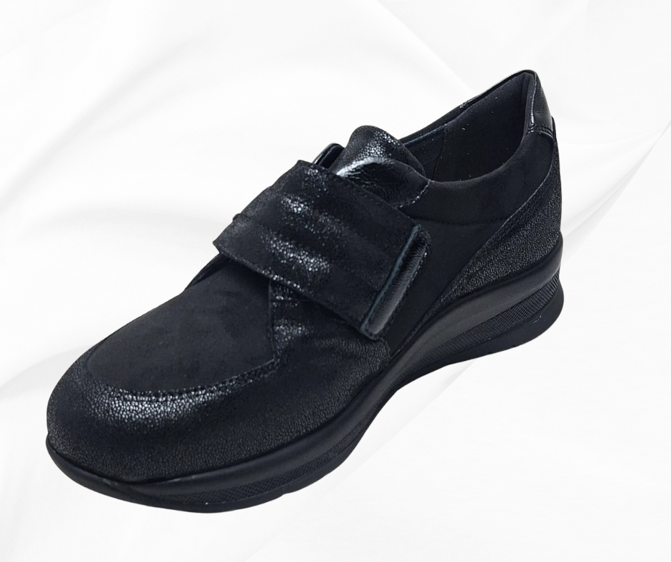 ECOSANIT INCANTO 2 NERO scarpa sanitaria con stretch predisposta per plantari