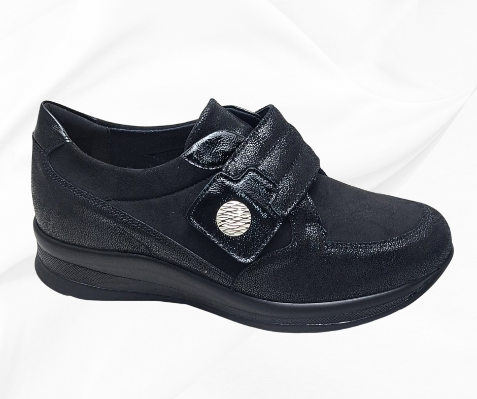 ECOSANIT INCANTO 2 NERO scarpa sanitaria con stretch predisposta per plantari