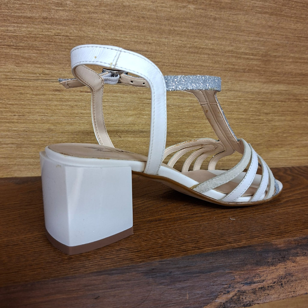 Sandalo con tacco Melluso K35523 argento