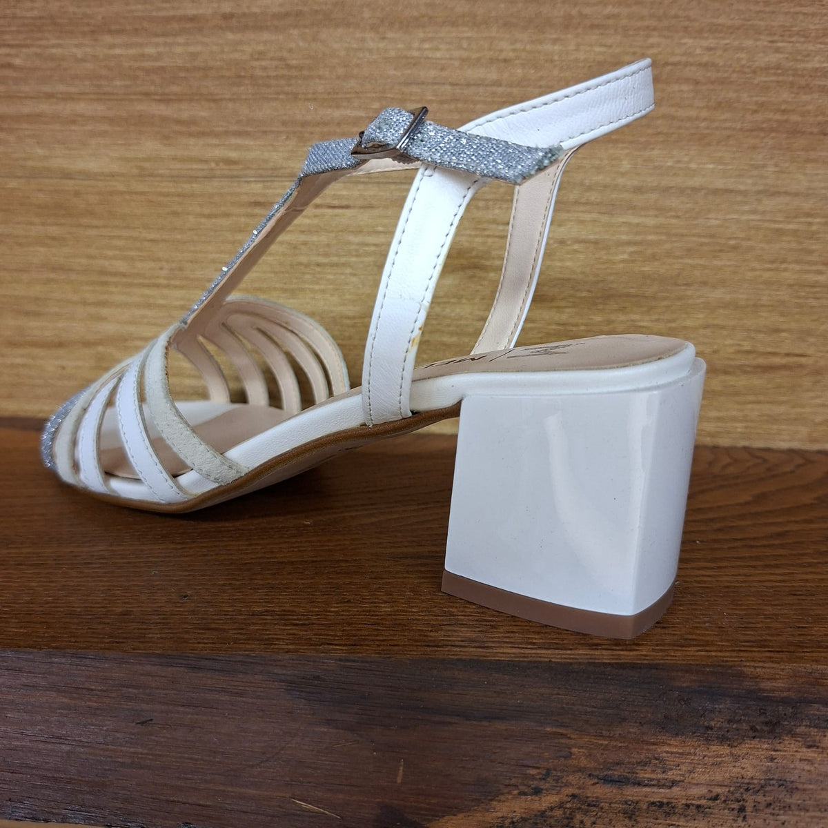 Sandalo con tacco Melluso K35523 argento