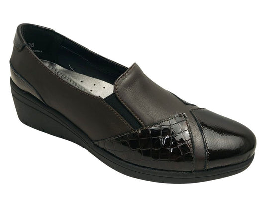 Melluso K91617W MORO slip on in pelle a pianta comoda