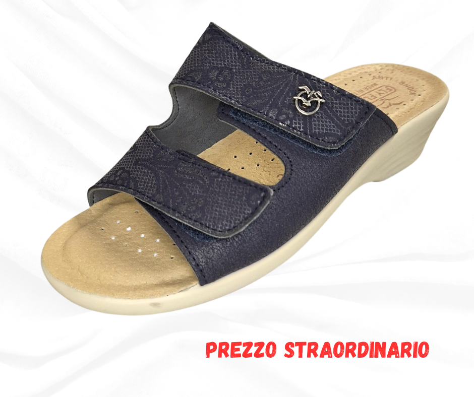 Ciabatta comoda Fly Flot L8 J79 F3 blu