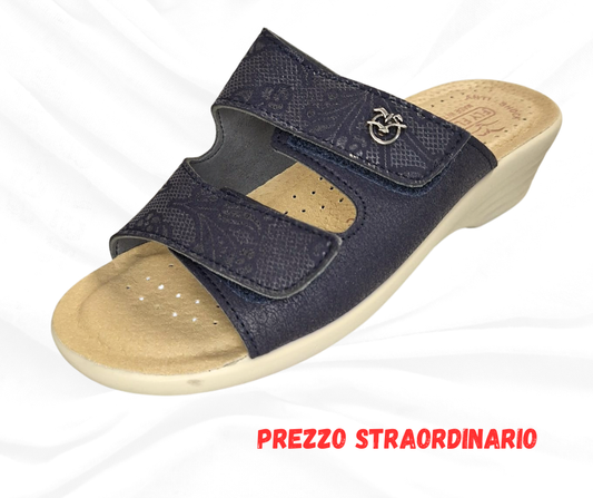 Ciabatta comoda Fly Flot L8 J79 F3 blu