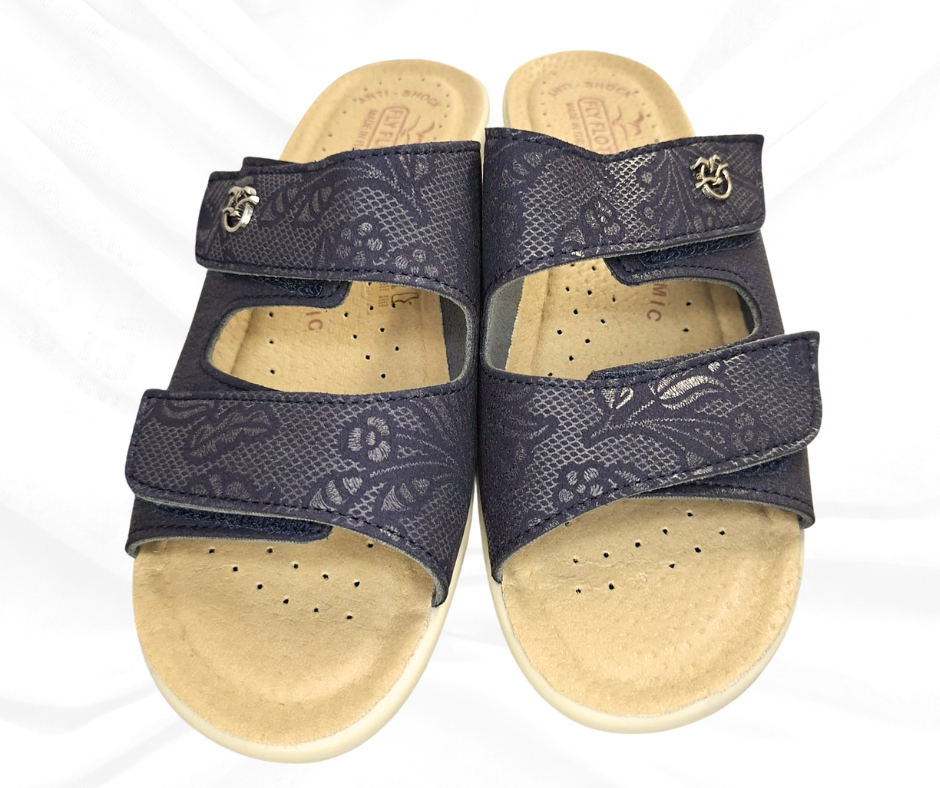 Ciabatta comoda Fly Flot L8 J79 F3 blu