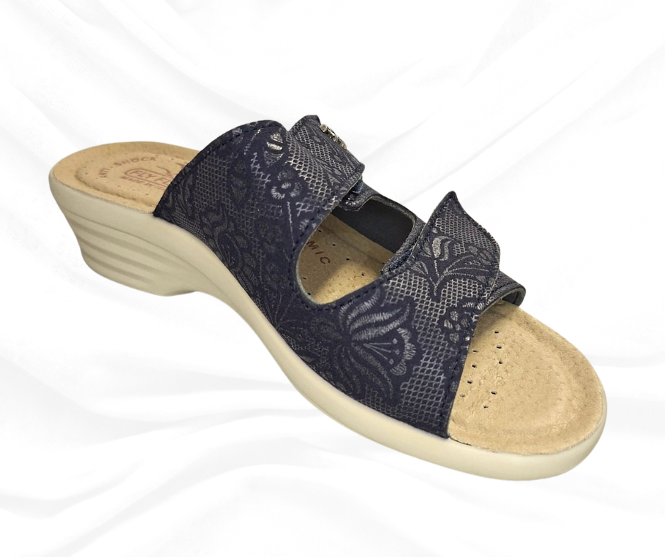Ciabatta comoda Fly Flot L8 J79 F3 blu