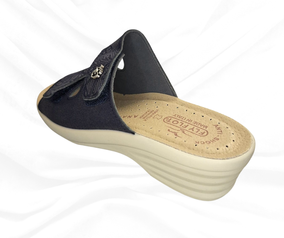 Ciabatta comoda Fly Flot L8 J79 F3 blu
