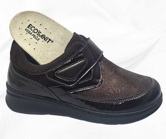 ECOSANIT LADY 5 TESTA DI MORO scarpa sanitaria con stretch predisposta per plantari