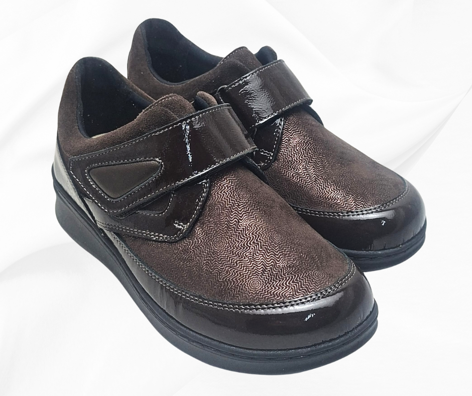 ECOSANIT LADY 5 TESTA DI MORO scarpa sanitaria con stretch predisposta per plantari