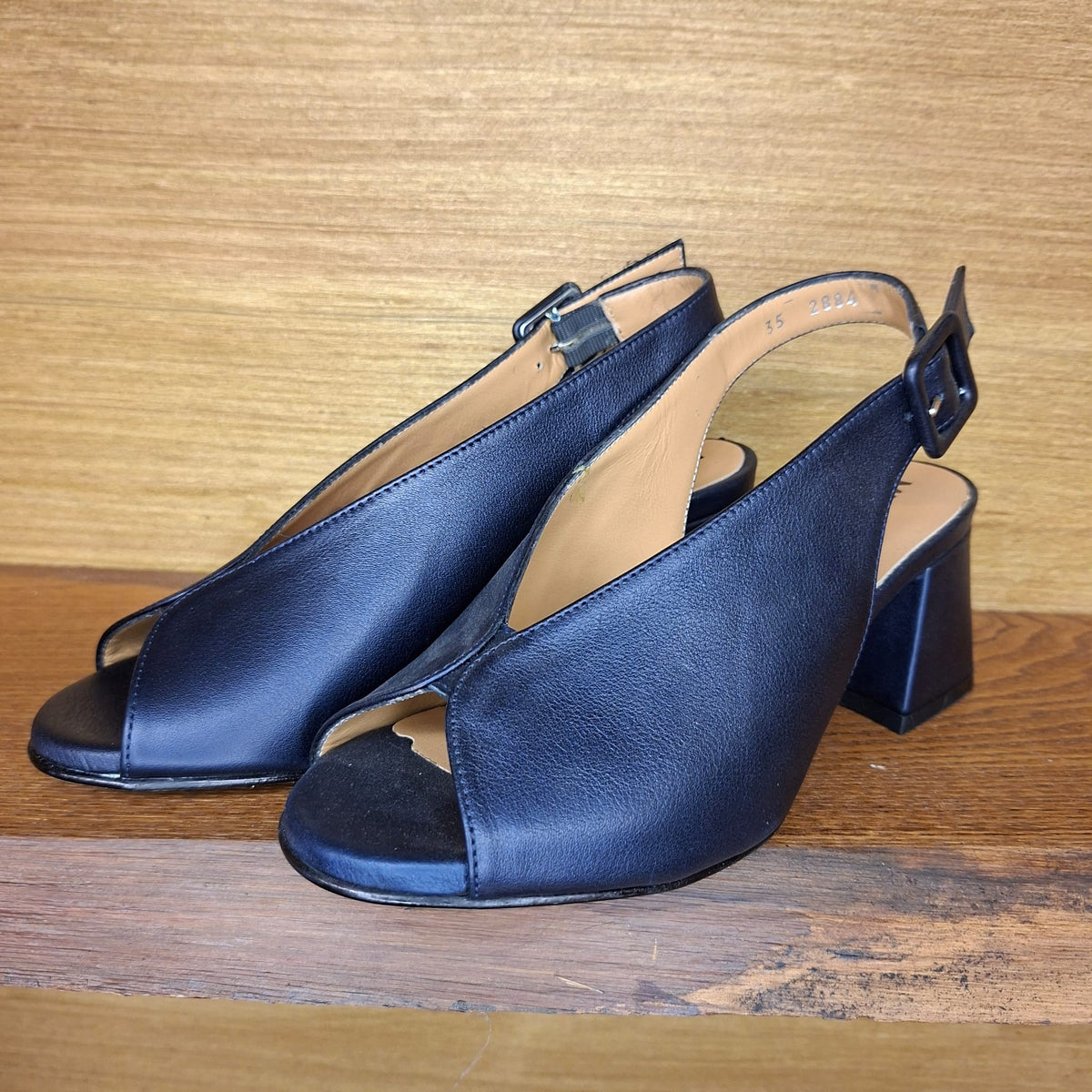 Sandalo in pelle con tacco Melluso N622W abyss