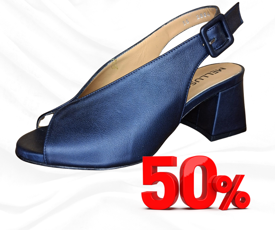Sandalo in pelle con tacco Melluso N622W abyss