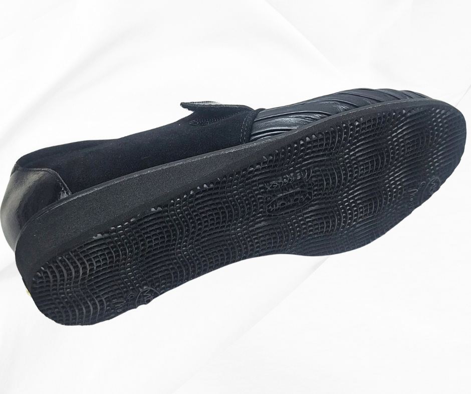 LOREN O5818 NERO scarpa con strech per piedi sensibili predisposta per plantari