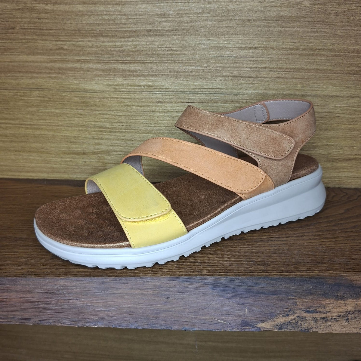 Sandalo con stretch CC Resort Pershing Mustard Tan