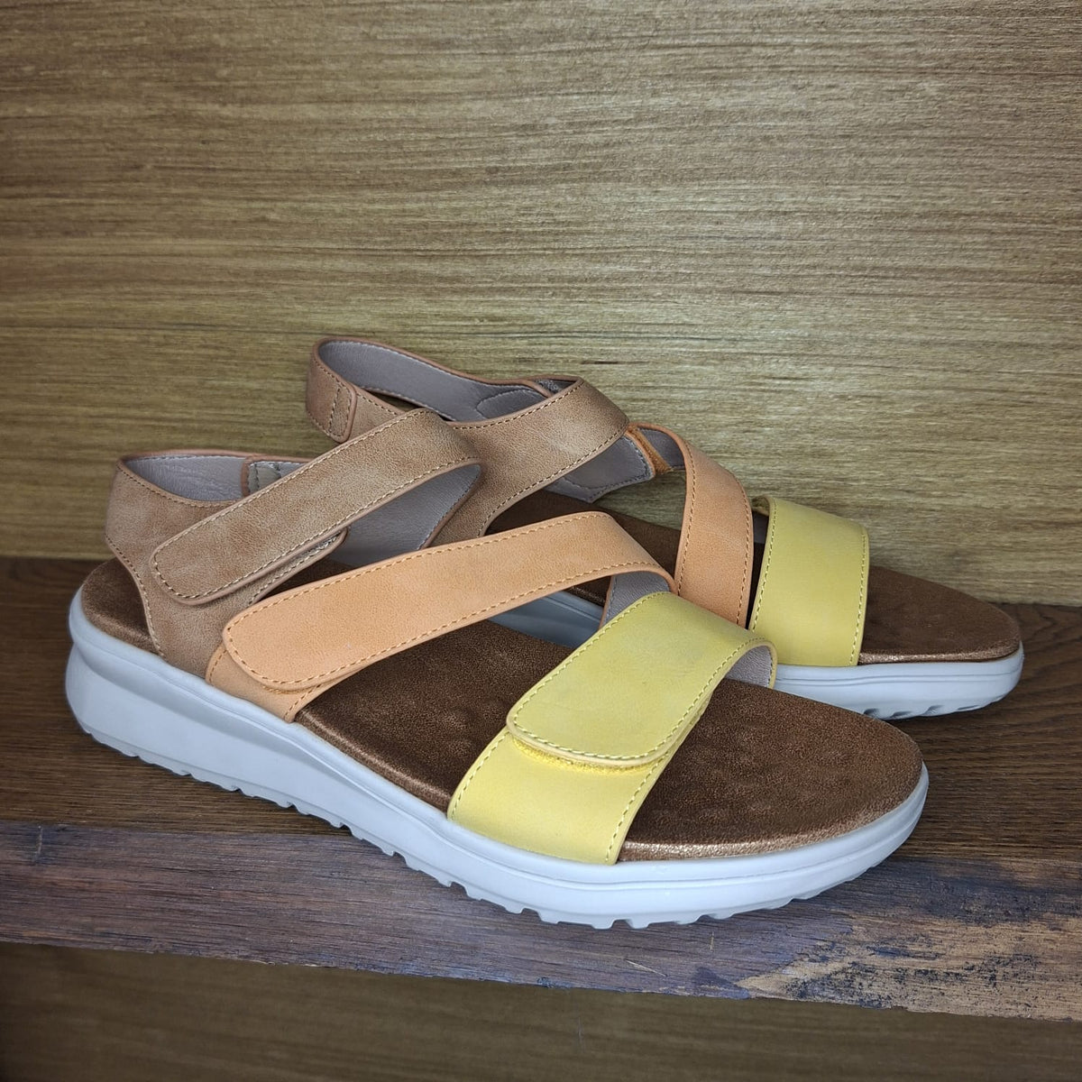 Sandalo con stretch CC Resort Pershing Mustard Tan