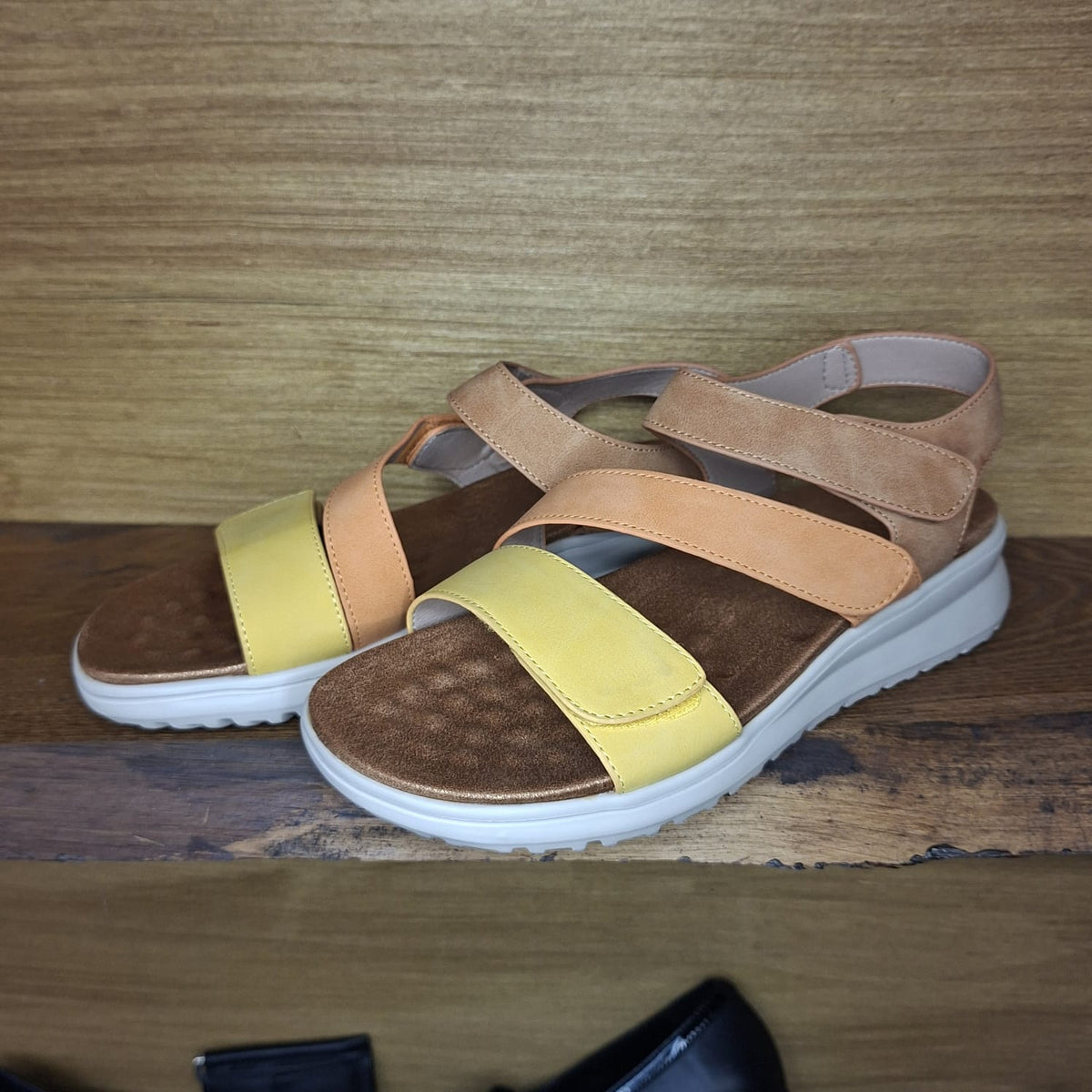 Sandalo con stretch CC Resort Pershing Mustard Tan