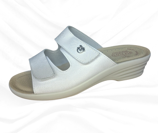 Ciabatta comoda Fly Flot L8 J79 F3 bianco